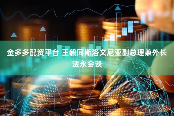 金多多配资平台 王毅同斯洛文尼亚副总理兼外长法永会谈