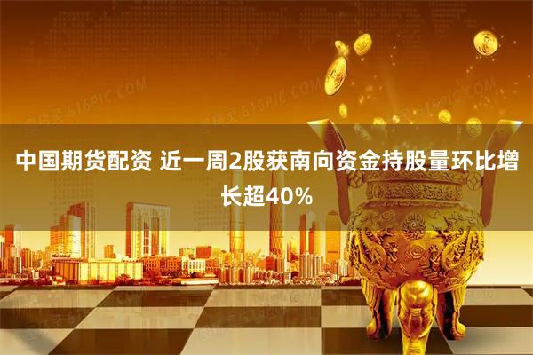 中国期货配资 近一周2股获南向资金持股量环比增长超40%